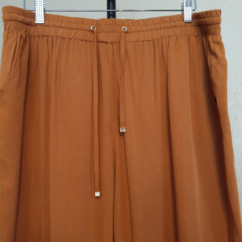 NEW Haute Fox Curve Boho Harem Woven Jogger Pants - Picture 2 of 9
